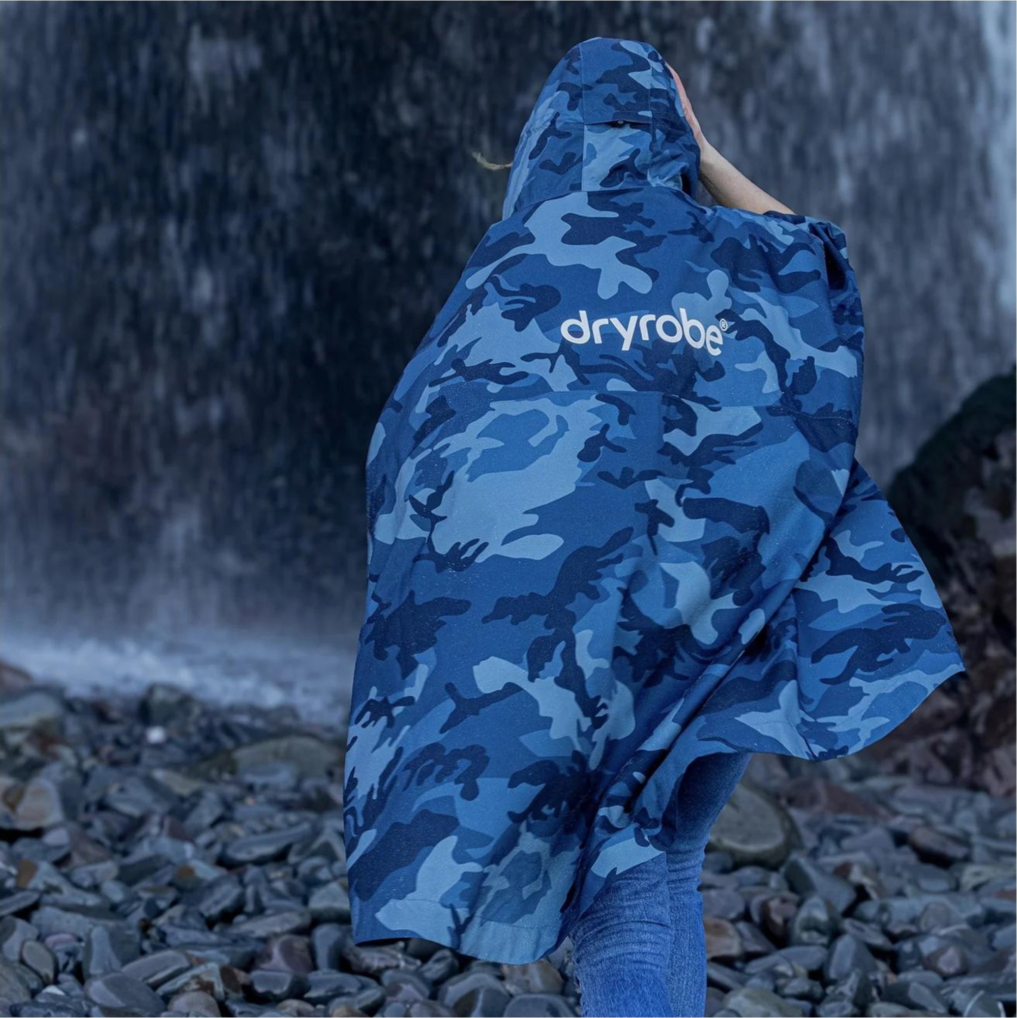 2026 Dryrobe Vandtæt Omklædningskåbe / Poncho DRWCRP - Camo